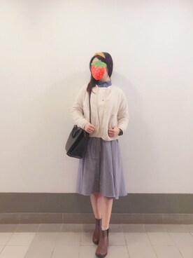 「Apple Watch」｜「アイテム（その他アウター）」を使った、PinkLove♡さん（レディース・164cm）の冬コーディネート