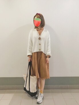 「Marc by Marc Jacobs（マークバイマークジェイコブス）のアイテム（ピアス（両耳用））」を使った、PinkLove♡さん（レディース・164cm）の春コーディネート