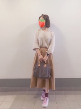 「LouisVuitton」｜「アイテム（その他）」を使った、PinkLove♡さん（レディース・164cm）の冬コーディネート