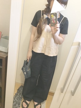 「Handmade（ハンドメイド）のアイテム（PC・スマホグッズ/家電）」を使った、R!naaa*さん（レディース・150cm）の夏コーディネート