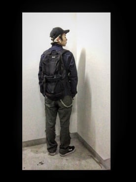 「Deviluse（Deviluse）のアイテム（キャップ）」を使った、だいきさん（メンズ・172cm）の秋コーディネート