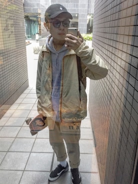 「Deviluse（Deviluse）のアイテム（キャップ）」を使った、だいきさん（メンズ・172cm）の秋コーディネート