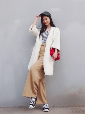 Yuki大蛮さん（レディース・165cm）の春コーディネート