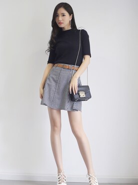 Yuki大蛮さん（レディース・165cm）の春コーディネート