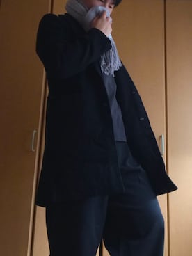 「URBAN RESEARCH（アーバンリサーチ）のアイテム（チェスターコート）」を使った、たかじんさん（メンズ・171cm）の冬コーディネート
