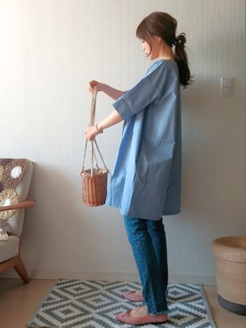 「無地党」｜「アイテム（福袋/福箱）」を使った、♔ hiromi ♔さん（レディース・161cm）の冬コーディネート