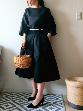 「バルーンスリーブ」｜♔ hiromi ♔さん（レディース・161cm）の春コーディネート