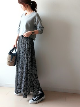 「NOISE MAKER（ノイズメーカー）のアイテム（アクセサリー）」を使った、♔ hiromi ♔さん（レディース・161cm）の秋コーディネート