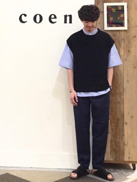 coen  前田さん（メンズ・174cm）の夏コーディネート