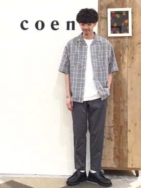 coen  前田さん（メンズ・174cm）の夏コーディネート