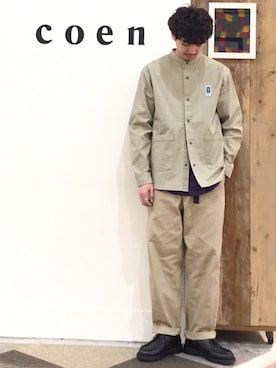 coen  前田さん（メンズ・174cm）の秋コーディネート