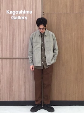 「coenスタッフスタイリング」｜「アイテム（ブルゾン）」を使った、coen  前田さん（メンズ・174cm）の春コーディネート