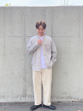 「coen」｜coen  前田さん（メンズ・174cm）の春コーディネート