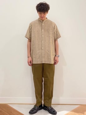 「セール」｜coen  前田さん（メンズ・175cm）の夏コーディネート