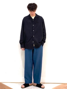 「2021春新作」｜coen  前田さん（メンズ・175cm）の春コーディネート