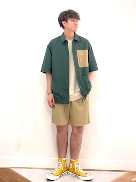 「KELTY（ケルティ）のアイテム」を使った、coen  前田さん（メンズ・175cm）の夏コーディネート