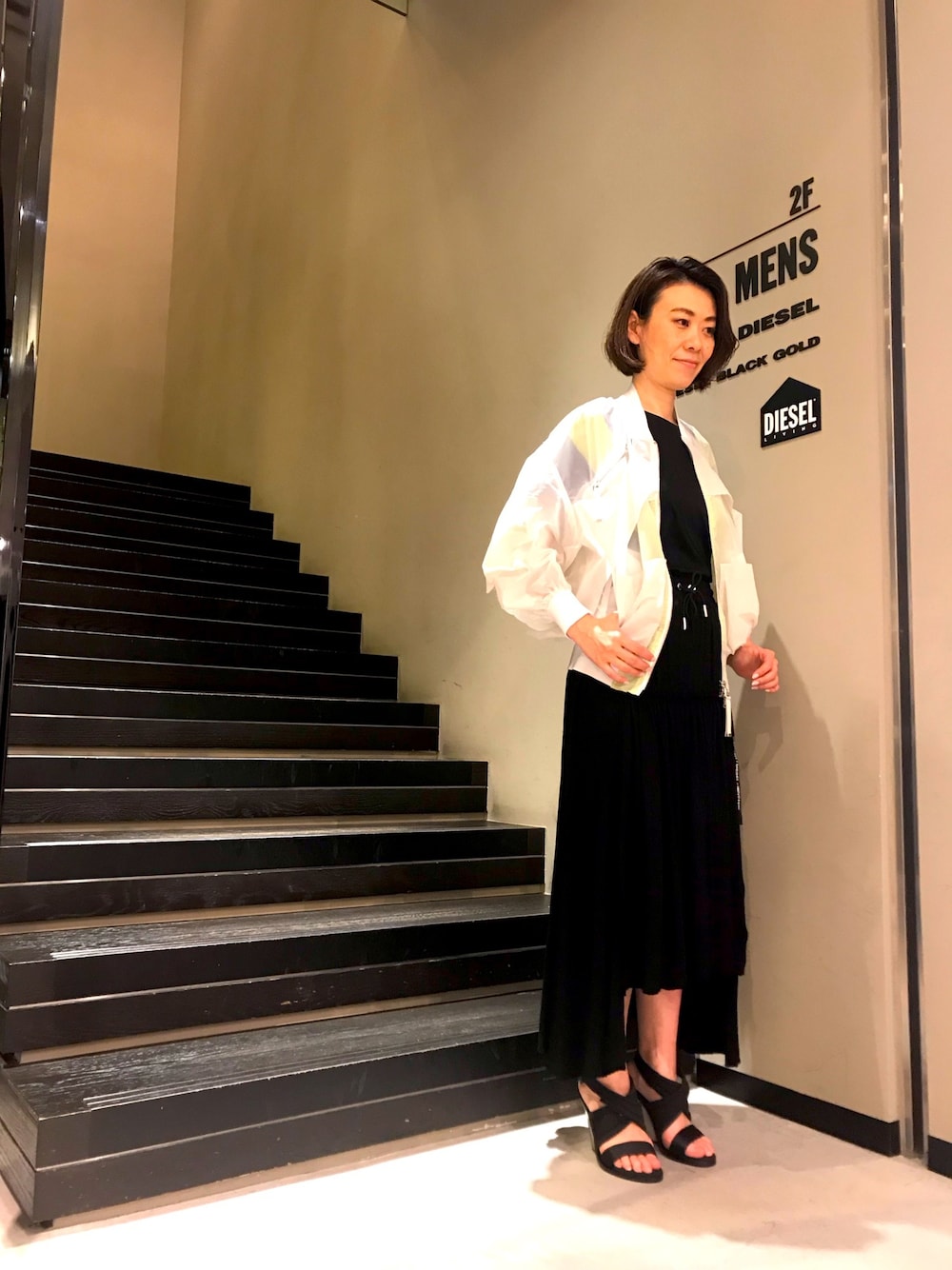 DIESEL（ディーゼル）の「レディース ギャザーミディスカート