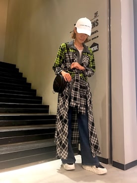 「DIESEL OSAKA」｜「アイテム（ワンピース/ドレス）」を使った、Romiさん（レディース・168cm）の夏コーディネート