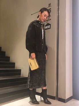 「DIESEL OSAKA」｜「アイテム（ジャケット/アウター）」を使った、Romiさん（レディース・168cm）の夏コーディネート