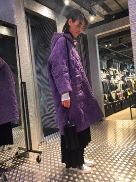 「DIESEL OSAKA」｜「アイテム（ジャケット/アウター）」を使った、Romiさん（レディース・168cm）の秋コーディネート