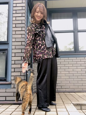 「Diagram（ダイアグラム）のアイテム（ジャケット/アウター）」を使った、Askさん（レディース・161cm）の秋コーディネート