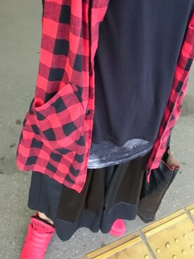 赤ﾁｪｯｸｼｬﾂ のメンズ人気ファッションコーディネート Wear