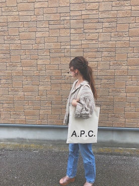 「FREAK'S STORE（フリークスストア）のアイテム（テーラードジャケット）」を使った、パピコさん（レディース・157cm）の夏コーディネート