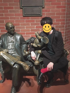 くりのはらたむらまろさん（メンズ・177cm）の冬コーディネート