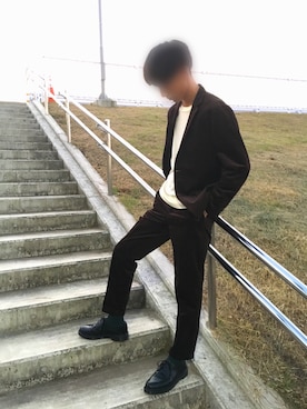 「wearhalloween2017」｜「アイテム（その他シューズ）」を使った、くりのはらたむらまろさん（メンズ・176cm）の秋コーディネート