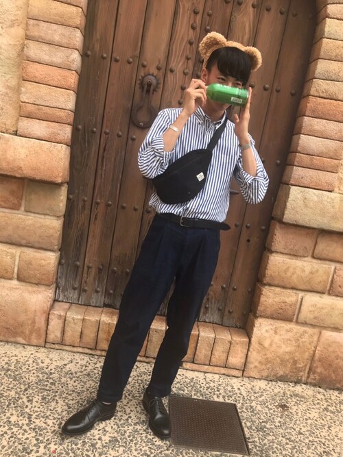 くりのはらたむらまろ Coenのボディバッグ ウエストポーチを使ったコーディネート Wear