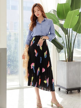 「韓国通販」｜スタイルオンミさん（レディース・167cm）の春コーディネート