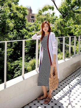 「スタイルオンミ」｜スタイルオンミさん（レディース・167cm）の夏コーディネート
