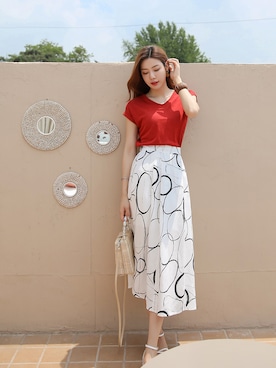 「スタイルオンミ」｜スタイルオンミさん（レディース・167cm）の夏コーディネート