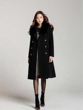 「アイテム（チェスターコート）」を使った、スタイルオンミさん（レディース・167cm）の秋コーディネート