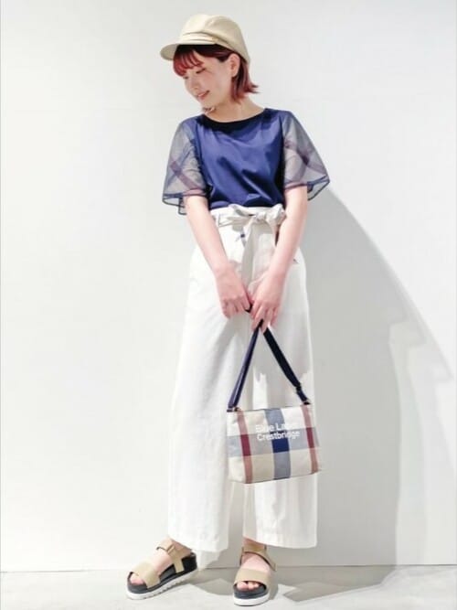 美品✨ ブルーレーベルクレストブリッジ　ハイゲージシルケットスムース　チュニック 美品✨ ブルーレーベルクレストブリッジ ハイゲージシルケット