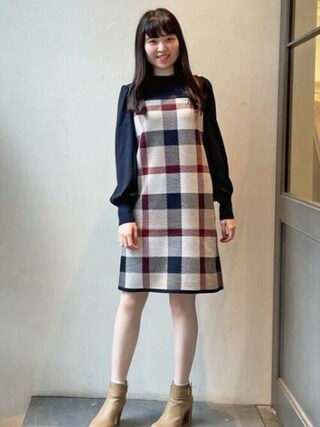 新品　ブルーレーベルクレストブリッジ　ニットワンピース　バーバリー　黒 BLUE LABEL CRESTBRIDGE（ブルーレーベルクレストブリッジ）の