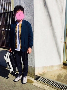 「N.HOOLYWOOD（N.ハリウッド）のアイテム（テーラードジャケット）」を使った、⭐︎満運⭐︎さん（メンズ・173cm）の秋コーディネート