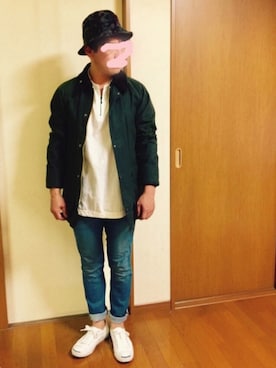 「bukht」｜「アイテム（その他アウター）」を使った、⭐︎満運⭐︎さん（メンズ・173cm）の春コーディネート