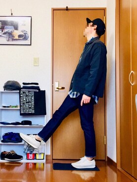 「blueover（ブルーオーバー）のアイテム」を使った、⭐︎満運⭐︎さん（メンズ・173cm）の春コーディネート