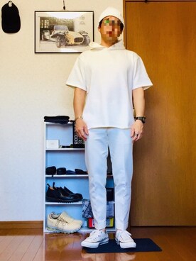 「URBAN RESEARCH（アーバンリサーチ）のアイテム（ニットキャップ/ビーニー）」を使った、⭐︎満運⭐︎さん（メンズ・173cm）の夏コーディネート