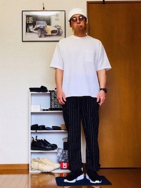 「URBAN RESEARCH（アーバンリサーチ）のアイテム（ニットキャップ/ビーニー）」を使った、⭐︎満運⭐︎さん（メンズ・173cm）の夏コーディネート