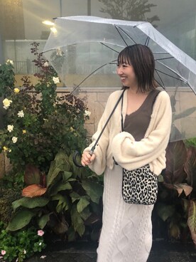 「mystic（ミスティック）のケーブルロングスカート（スカート）」を使った、YURIさん（レディース・153cm）の秋コーディネート