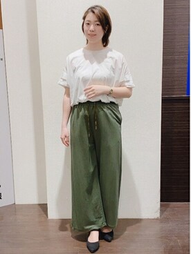 「m.f.editorial（エムエフエディトリアル）のアイテム」を使った、m.f.editorial スタッフさん（レディース・153cm）の春コーディネート