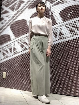 「m.f.editorial（エムエフエディトリアル）のアイテム」を使った、m.f.editorial スタッフさん（レディース・160cm）の秋コーディネート