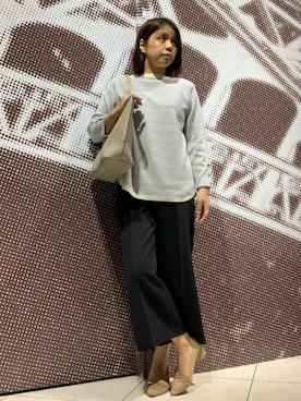 「m.f.editorial（エムエフエディトリアル）のアイテム（バッグ）」を使った、m.f.editorial スタッフさん（レディース・160cm）の秋コーディネート