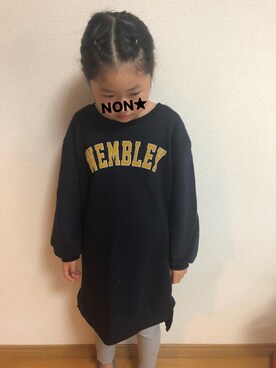「アイテム（ワンピース/ドレス）」を使った、nonさん（キッズ・130cm）の秋コーディネート