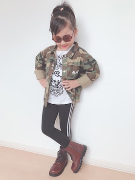 「BdeR（ビーデアール）のアイテム」を使った、ayane♡さん（キッズ・110cm）の秋コーディネート