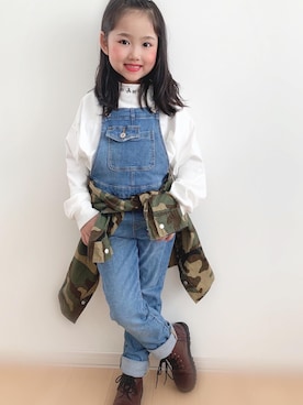 「BdeR（ビーデアール）のアイテム」を使った、ayane♡さん（キッズ・120cm）の冬コーディネート