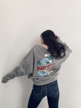 「GYDA（ジェイダ）のアイテム」を使った、moeさん（レディース・160cm）の冬コーディネート