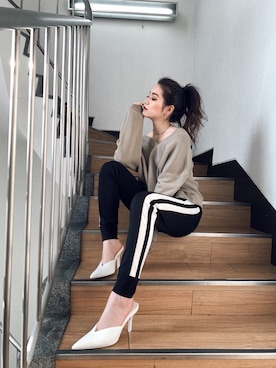 moeさん（レディース・160cm）の冬コーディネート